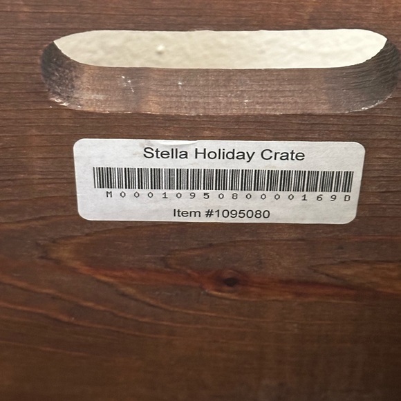 Stella Artois Holiday Wood Metal Beer Crate - Picture 5 of 9